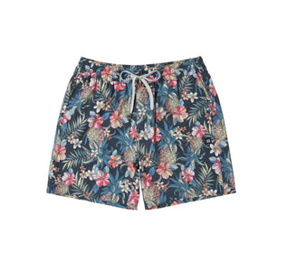 OH BUOY 2N1 VOLLEY 5" SHORT | PINEAPPLE FIELD-BLACK-Pant-SAXX-Coriander