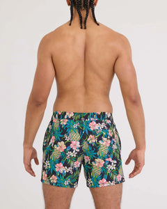 OH BUOY 2N1 VOLLEY 5" SHORT | PINEAPPLE FIELD-BLACK-Pant-SAXX-Coriander