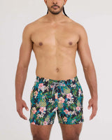 OH BUOY 2N1 VOLLEY 5" SHORT | PINEAPPLE FIELD-BLACK-Pant-SAXX-SMALL-PINEAPPLE FIELD-BLK-Coriander