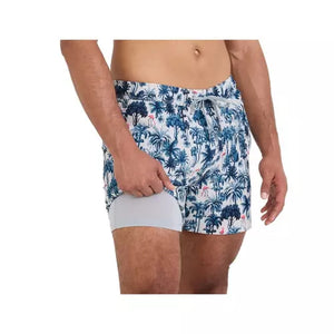 OH BUOY 2N1 VOLLEY 5" SHORTS | PALM MIX-WHITE SAND-Pant-SAXX-Coriander