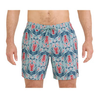 OH BUOY 2N1 VOLLEY 7" SHORTS | LOBSTER FLOURISH-MINT-Pant-SAXX-MEDIUM-LOBSTER FLOURISH-MNT-Coriander