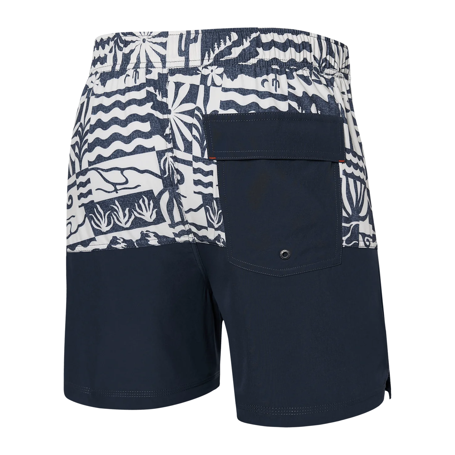 OH BUOY 2N1 VOLLEY SHORTS 5" | WEST COAST/INDIA INK-Pant-SAXX-Coriander