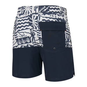 OH BUOY 2N1 VOLLEY SHORTS 5" | WEST COAST/INDIA INK-Pant-SAXX-Coriander