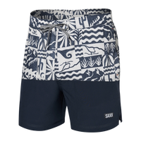 OH BUOY 2N1 VOLLEY SHORTS 5" | WEST COAST/INDIA INK-Pant-SAXX-MEDIUM-WESTCOAST-INDIA INK-Coriander