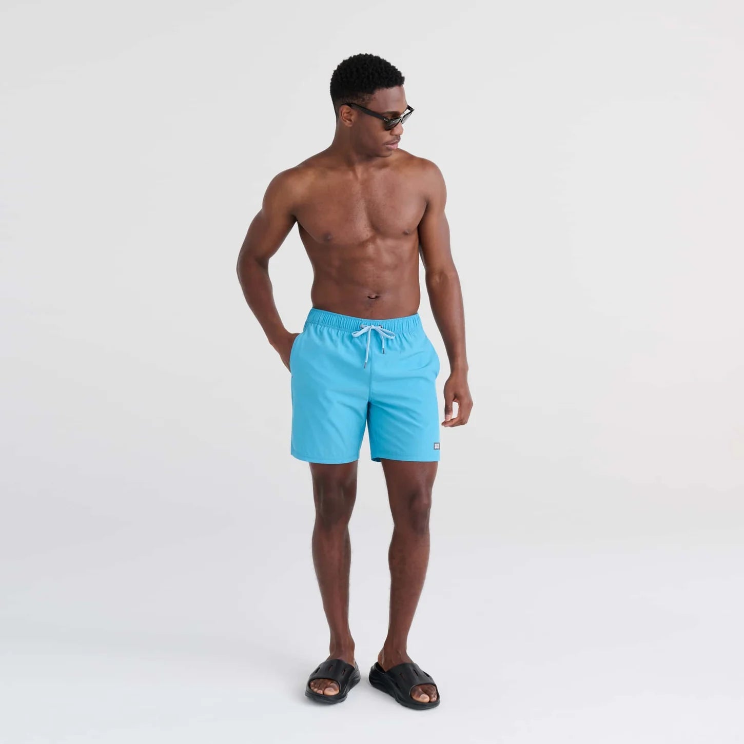 OH BUOY 2N1 VOLLEY SHORTS 7" | BLUE MOON-Pant-SAXX-Coriander