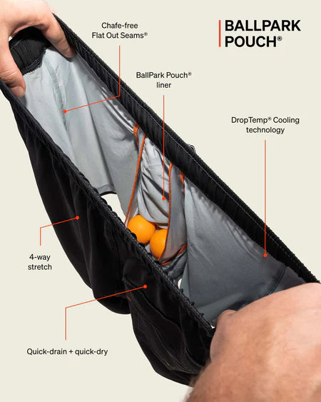 OH BUOY VOLLEY SHORTS 5" | SPLASH PALMS: BOLD BLUE-Pant-SAXX-Coriander