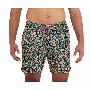 OH BUOY VOLLEY SHORTS 7" | AMATE GARDEN: BLACK-Pant-SAXX-SMALL-AMATE GARDEN-BLACK-Coriander