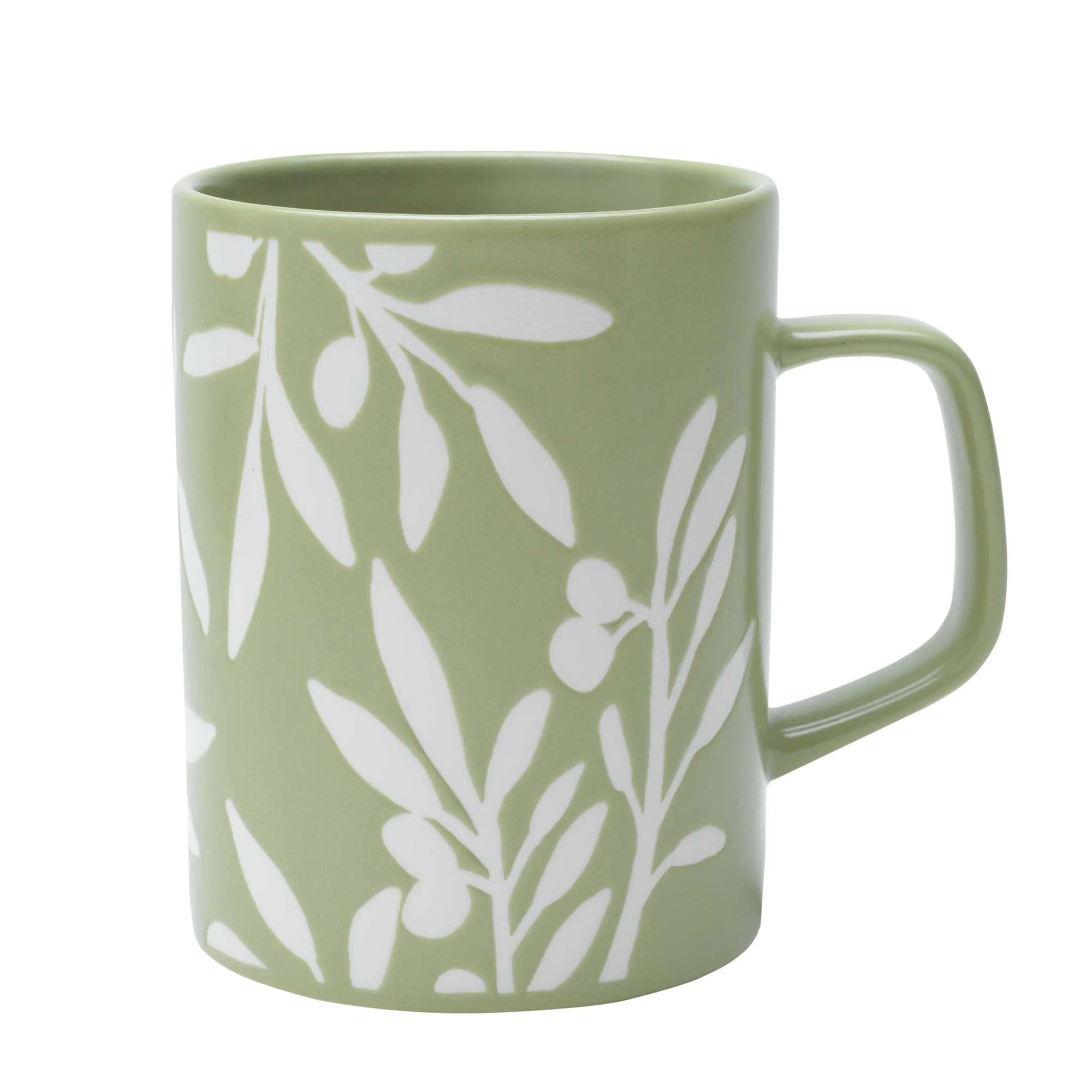 OLIVE BRANCH EMBOSSED MUG-Mug-LIVING GOODS BY ORE-Coriander