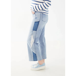 OLIVIA WIDE ANKLE RETRO PANEL-Denim-FRENCH DRESSING JEANS-Coriander