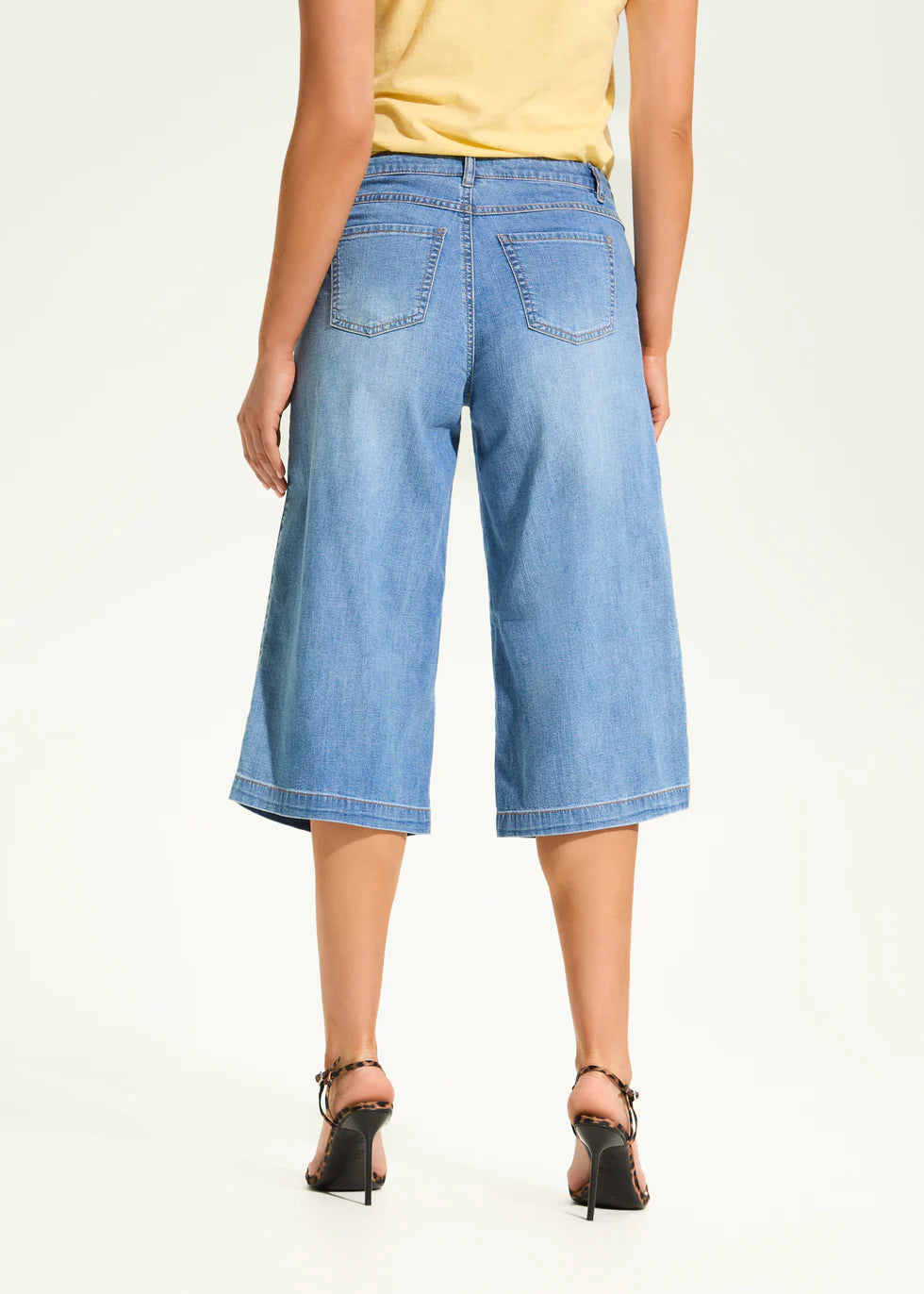 OLIVIA WIDE CAPRI-Denim-FRENCH DRESSING JEANS-Coriander