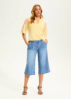OLIVIA WIDE CAPRI-Denim-FRENCH DRESSING JEANS-Coriander