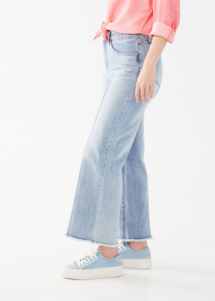 OLIVIA WIDE LEG ANKLE PANT-Denim-FRENCH DRESSING JEANS-Coriander