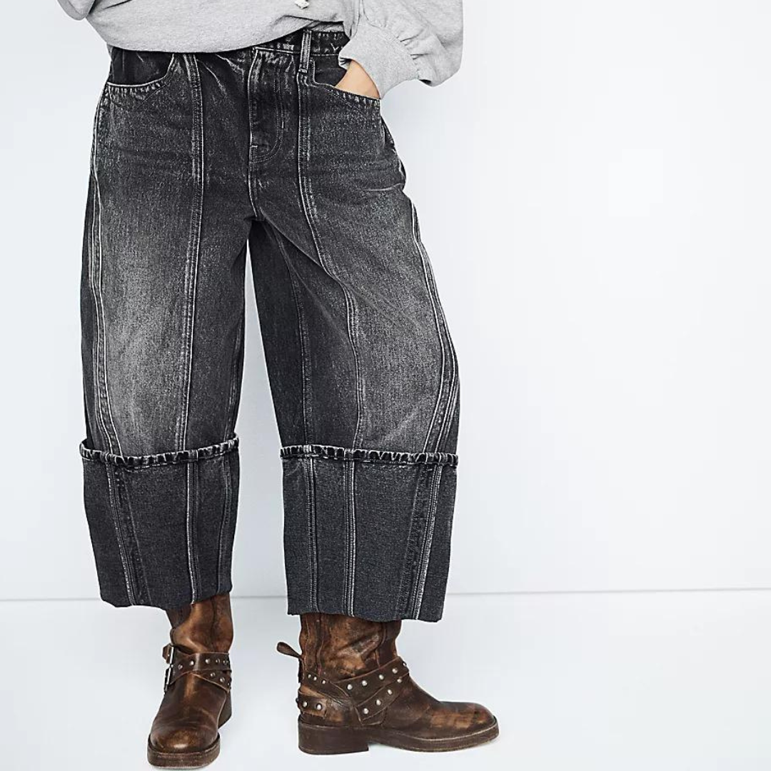 Olsen Cuffed Barrel Jean | Black Ice Olsen Cuffed Barrel Jean | Black Ice