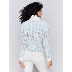 OMBRE JACQUARD TURTLENECK-Jackets & Sweaters-CHARLIE B-Coriander