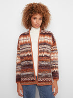 OPEN CARDI | SPACE DYE: RAISIN-Jackets & Sweaters-CHARLIE B-XSMALL-RAISIN-Coriander