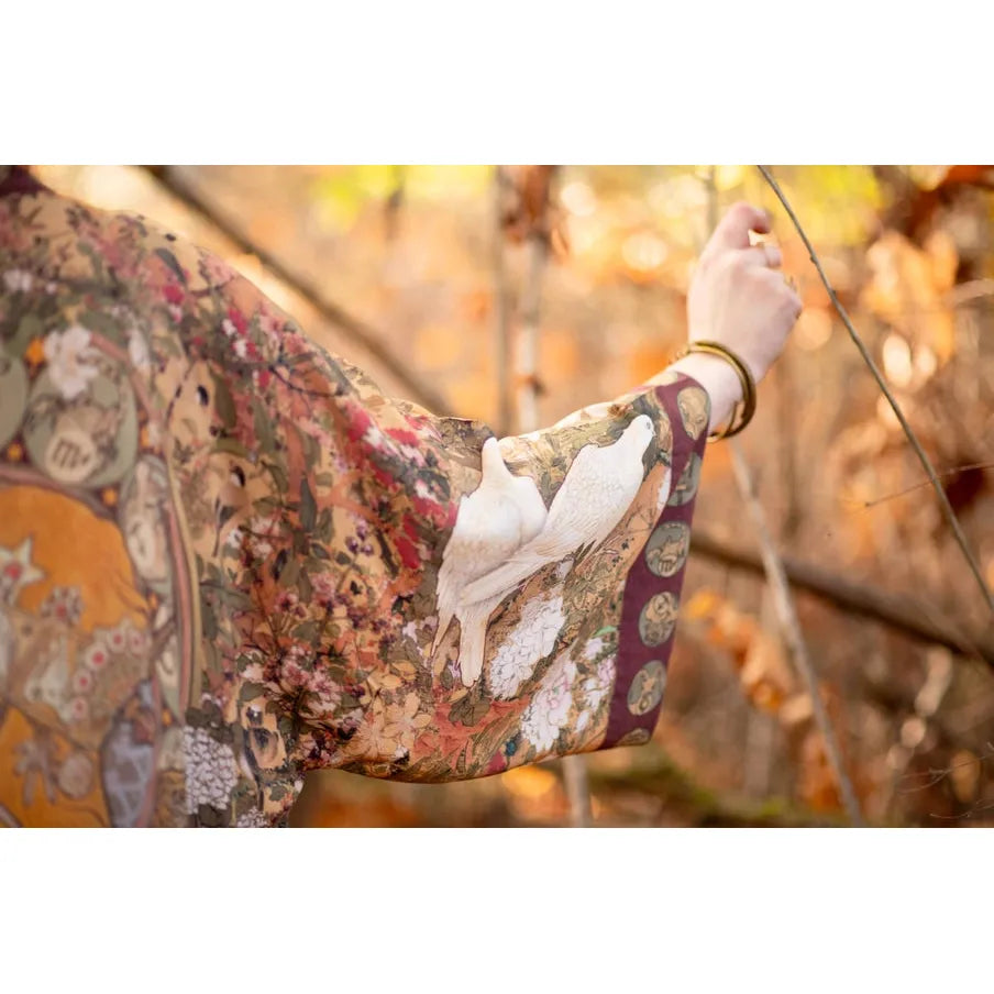 OPERA DUSTER KIMONO | DREAM WEAVER-Scarves & Wraps-MARKET OF STARS-Coriander