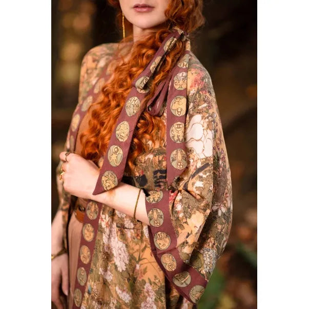 OPERA DUSTER KIMONO | DREAM WEAVER-Scarves & Wraps-MARKET OF STARS-Coriander