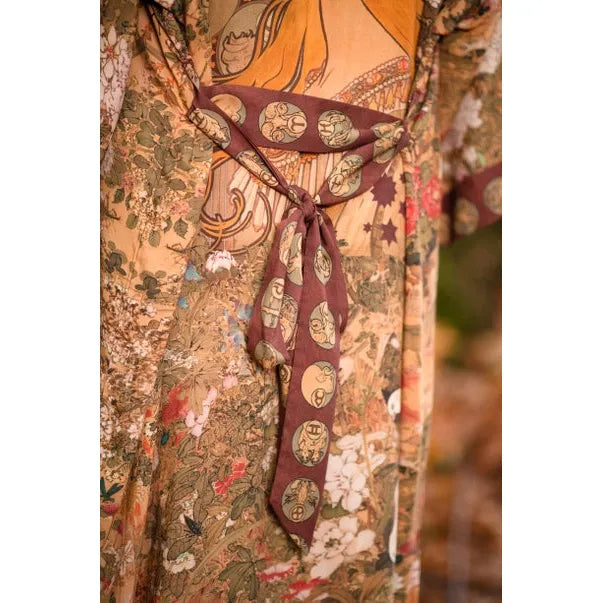 OPERA DUSTER KIMONO | DREAM WEAVER-Scarves & Wraps-MARKET OF STARS-Coriander