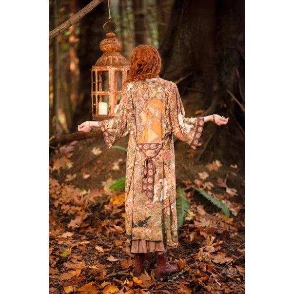 OPERA DUSTER KIMONO | DREAM WEAVER-Scarves & Wraps-MARKET OF STARS-Coriander