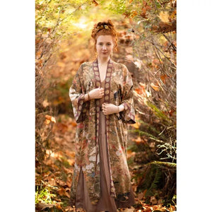 OPERA DUSTER KIMONO | DREAM WEAVER-Scarves & Wraps-MARKET OF STARS-Coriander