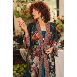 OPERA DUSTER KIMONO | FLIGHT OF FANCY HUMMINGBIRD-Kimono-MARKET OF STARS-Coriander