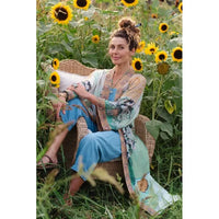 OPERA DUSTER KIMONO | I PAINT MY DREAM VAN GOGH-Scarves & Wraps-MARKET OF STARS-Coriander