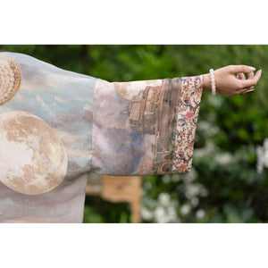 OPERA DUSTER KIMONO | IMAGINARIUM-Scarves & Wraps-MARKET OF STARS-Coriander