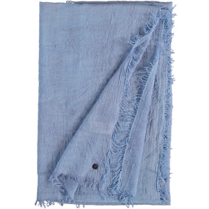 OPTIC COLD DYE WRAP SCARF-Scarves & Wraps-V. FRAAS-BLUE-Coriander