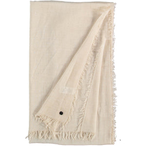 OPTIC COLD DYE WRAP SCARF-Scarves & Wraps-V. FRAAS-WHITE-Coriander