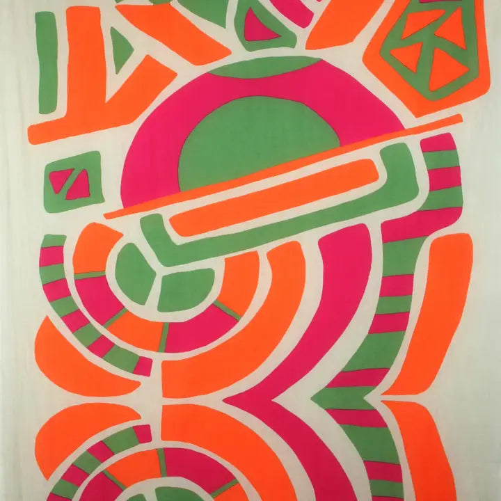 ORGANIC COTTON SCARF | COSMOPOLIS ORANGE-Scarves & Wraps-LES BELLES VAGABONDES-Coriander