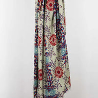 ORGANIC COTTON SCARF | RYOKO BEIGE-Scarves & Wraps-LES BELLES VAGABONDES-Coriander