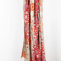 ORGANIC COTTON SCARF | RYOKO ORANGE-Scarves & Wraps-LES BELLES VAGABONDES-Coriander