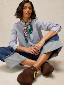 ORGANIC COTTON SHIRT | LIBBY-Top-WHITE STUFF-Coriander