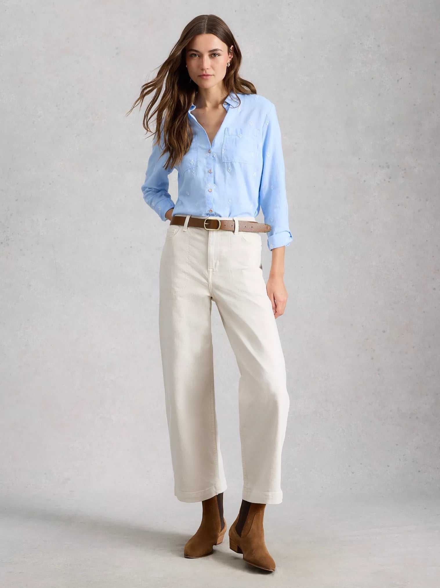 ORGANIC COTTON SHIRT | SOPHIE-Top-WHITE STUFF-Coriander