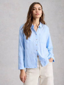 ORGANIC COTTON SHIRT | SOPHIE-Top-WHITE STUFF-8-BLUE MULTI-Coriander