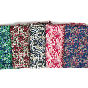 ORGANIC COTTON SQUARE SCARF | MALMO ORANGE-Scarves & Wraps-LES BELLES VAGABONDES-Coriander