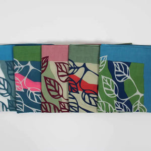ORGANIC COTTON SQUARE SCARF | PALENQUE CORAL-Scarves & Wraps-LES BELLES VAGABONDES-Coriander