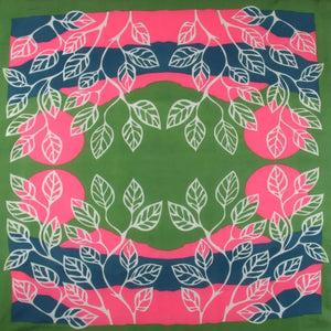 ORGANIC COTTON SQUARE SCARF | PALENQUE NAVY-Scarves & Wraps-LES BELLES VAGABONDES-Coriander