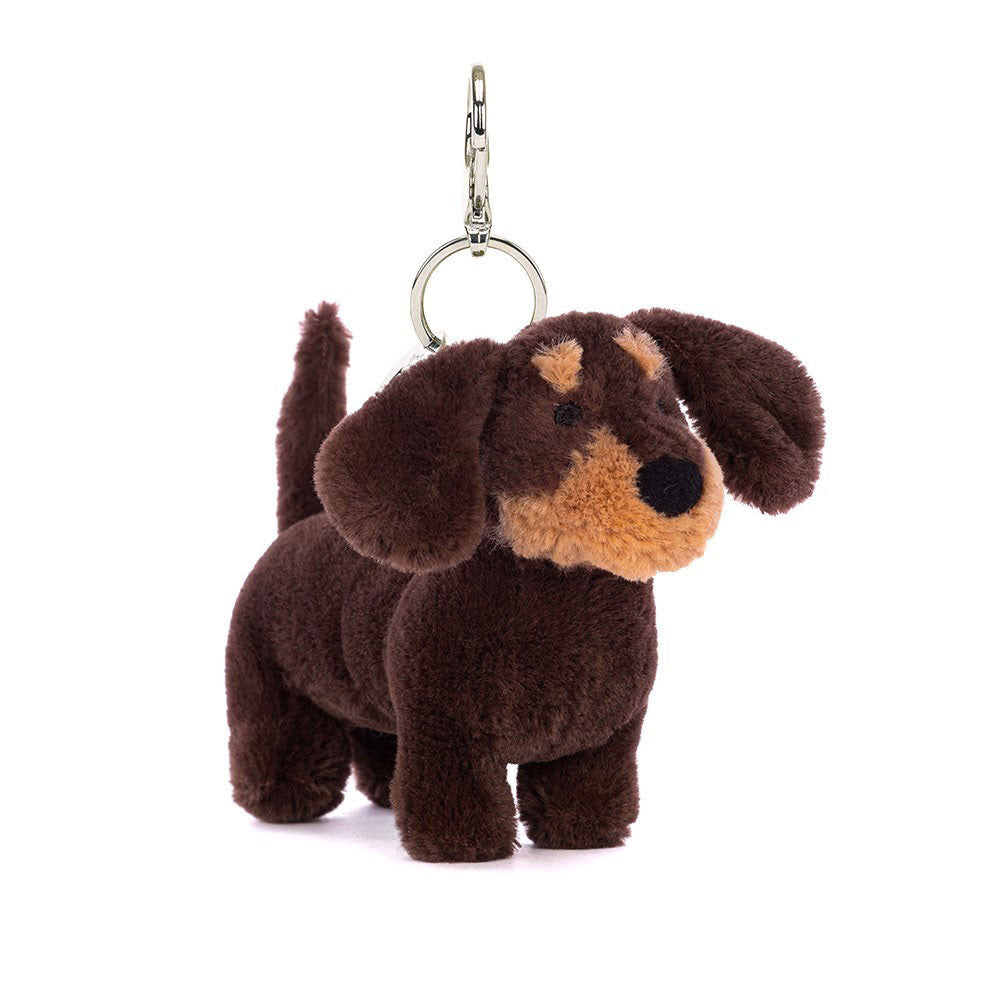 OTTO SAUSAGE DOG BAG CHARM-Stuffies-JELLYCAT-Coriander