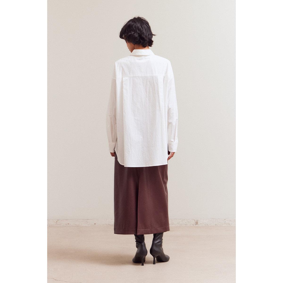 OVERSIZED BLOUSE | OFF WHITE-Tops-GRADE AND GATHER-Coriander