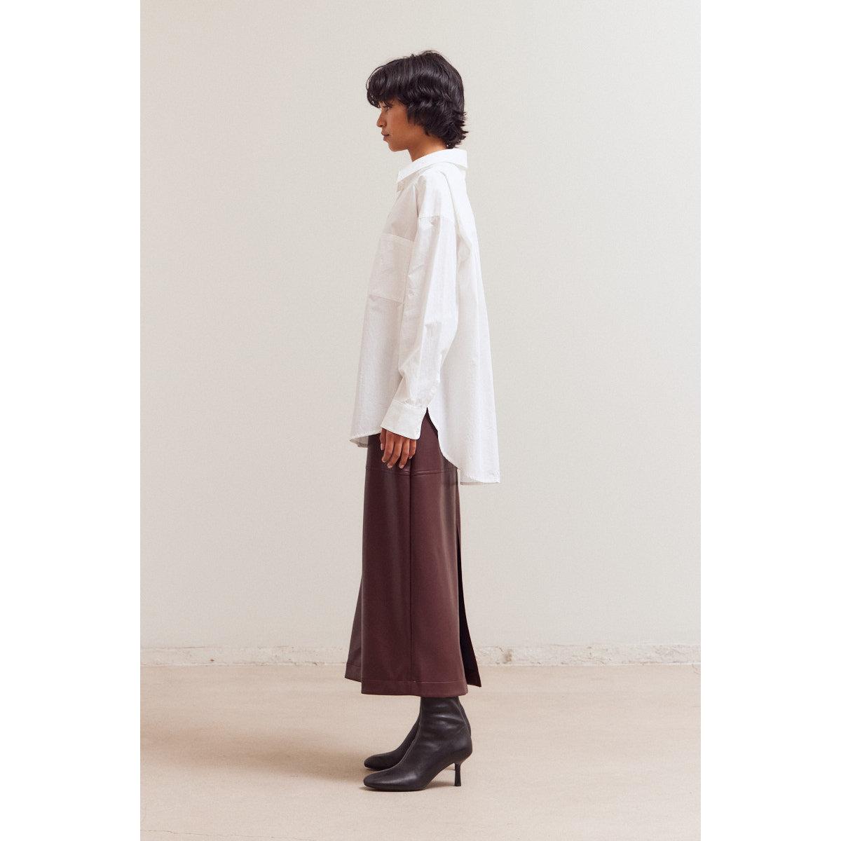 OVERSIZED BLOUSE | OFF WHITE-Tops-GRADE AND GATHER-Coriander