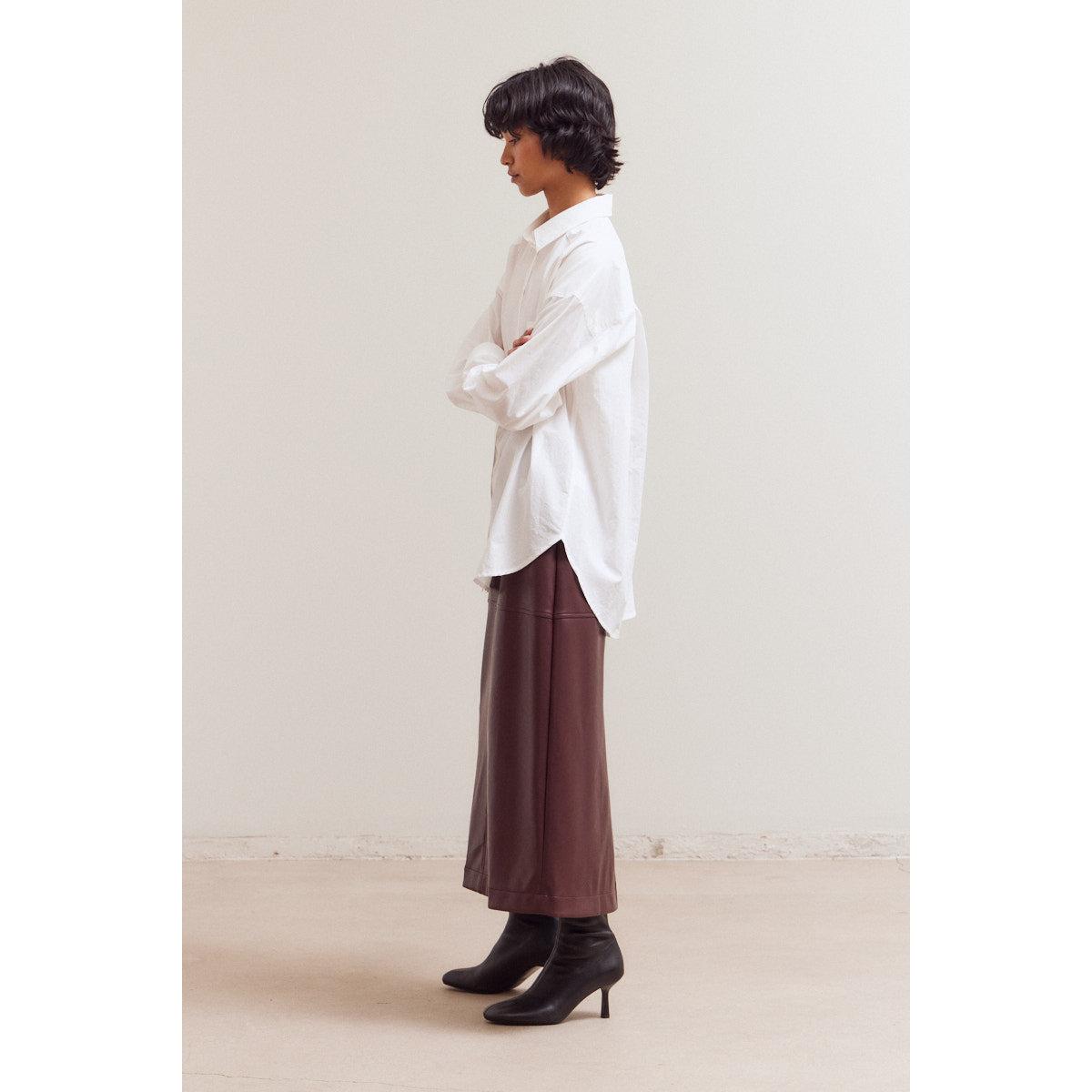 OVERSIZED BLOUSE | OFF WHITE-Tops-GRADE AND GATHER-Coriander