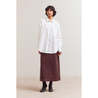 OVERSIZED BLOUSE | OFF WHITE-Tops-GRADE AND GATHER-Coriander