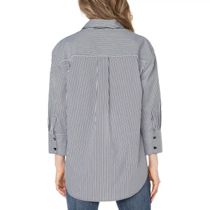 OVERSIZED CLASSIC BUTTON DOWN-Shirts & Tops-LIVERPOOL-Coriander