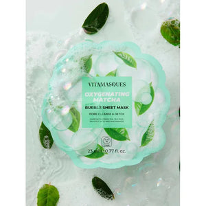 OXYGENATED BUBBLE FACE MASK | GREEN MATCHA-Lotions & Potions-VITAMASQUES-Coriander