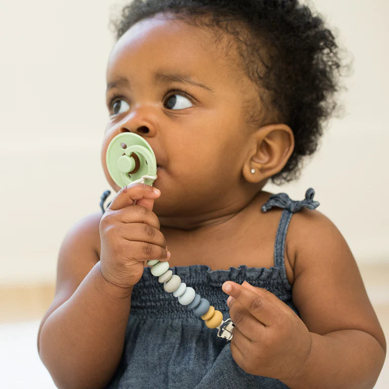 PACIFIER CLIP | SOFT MULTI-Pacifier Clip-BELLA TUNNO-Coriander