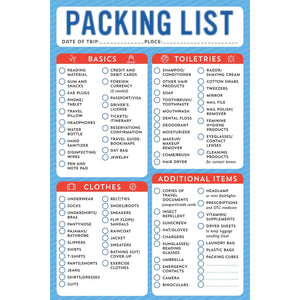 PACKING LIST NOTE PAD-Books & Stationery-PETER PAUPER PRESS-Coriander