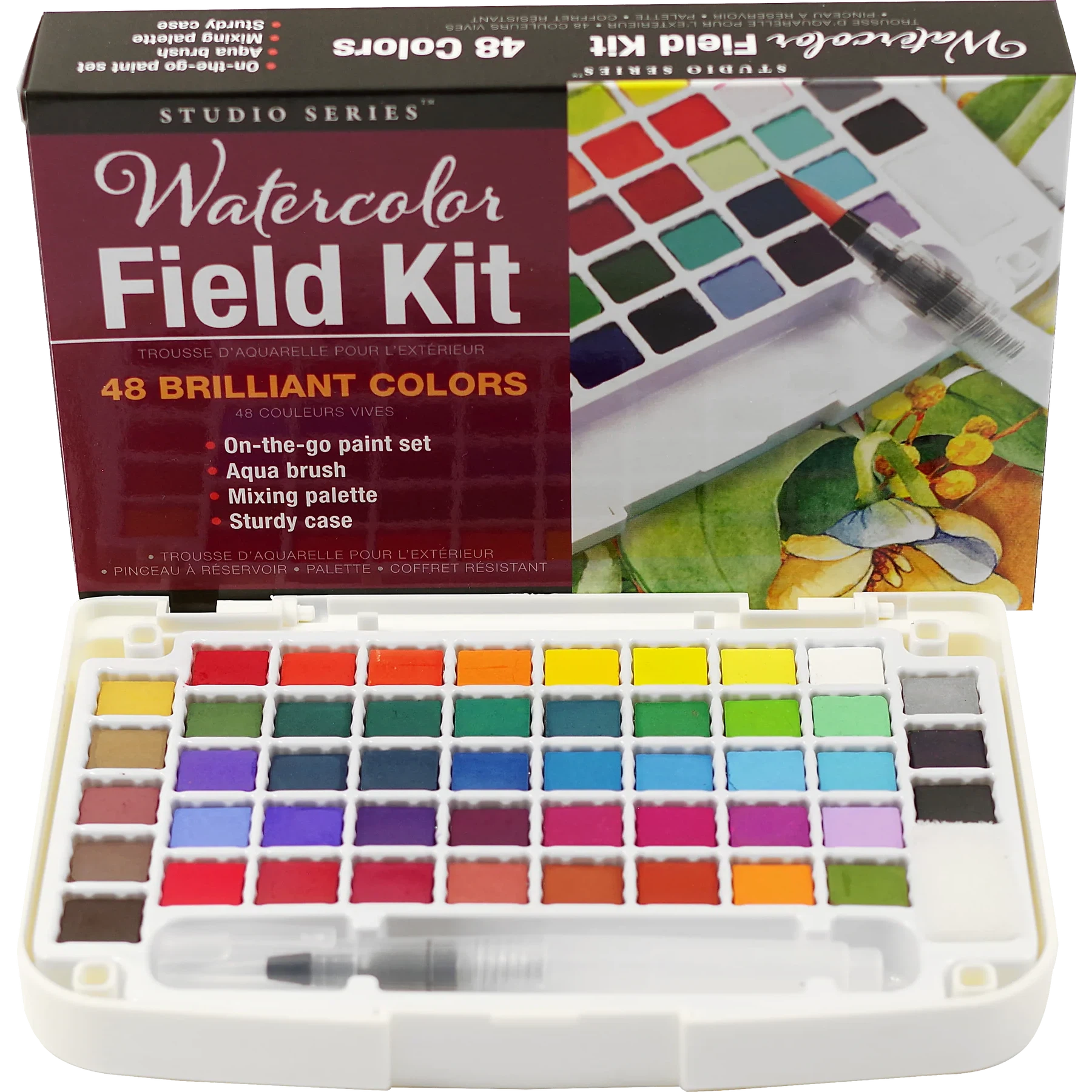 PAINT SET | WATERCOLOUR FIELD KIT-Fun and Games-PETER PAUPER PRESS-Coriander