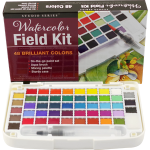 PAINT SET | WATERCOLOUR FIELD KIT-Fun and Games-PETER PAUPER PRESS-Coriander