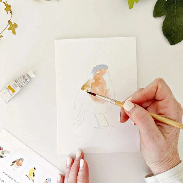 PAINTABLE WATERCOLOUR NOTECARDS | BACKYARD BIRDS